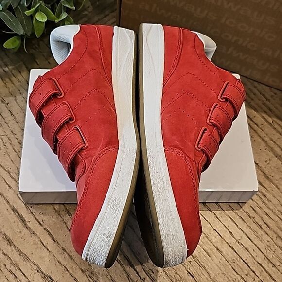 Dr Scholls size 7 red and white sneakers Velcro - Picture 3 of 11